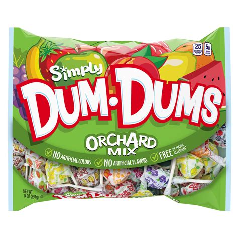 Simply Dum Dums Orchard Mix Lollipops Bag14 Oz Walmart Inventory