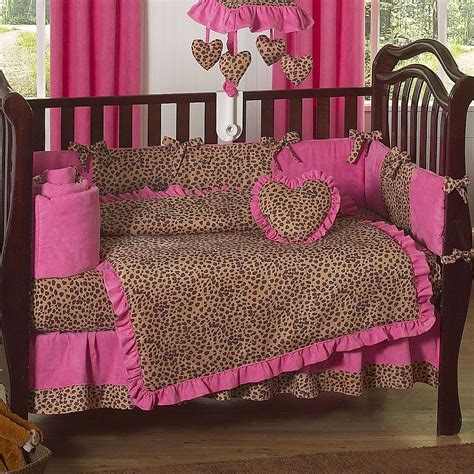 Pink zebra crib sheets, blanket or pillowcases, zebra animal skin bedding, pink & black zebra bedding, girls bedding, changing pad cover. Cheetah Hot Pink and Leopard Print 9 Piece Crib Bedding ...