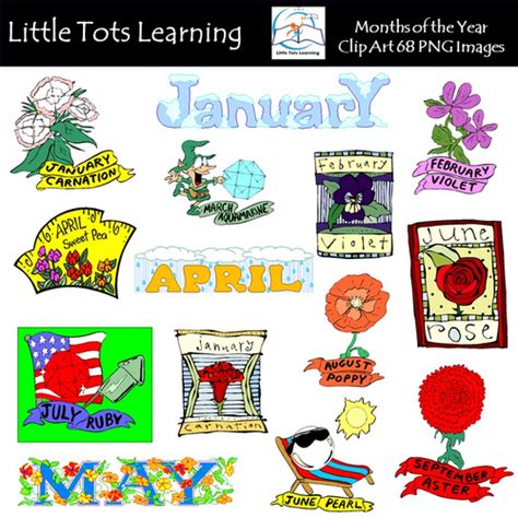 Months Of The Year Clip Art Teaching Resources