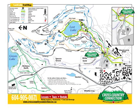Lost Lake Whistler Hiking And Biking Trail Map Lost Lake Whistler