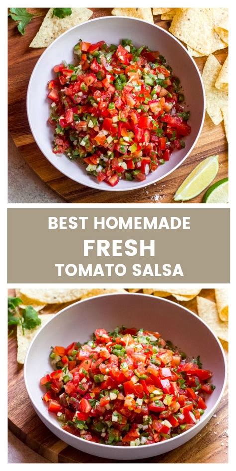 The Best Homemade Fresh Tomato Salsa Little Broken
