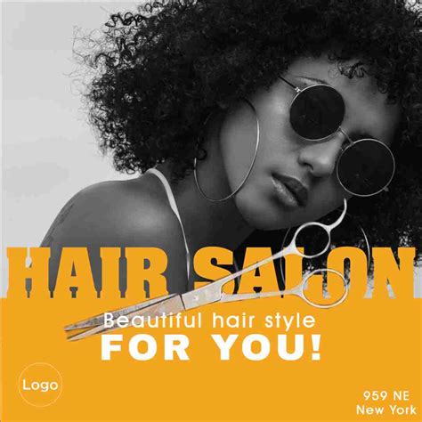 Hair Salon Ad Design Templates
