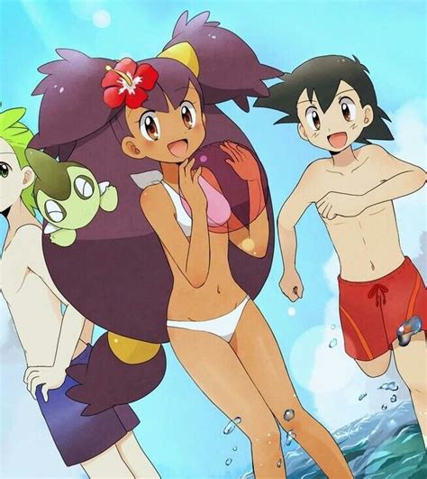 A Day At The Beach Negaishipping Pokemon Iris Anime Pok Mon Black