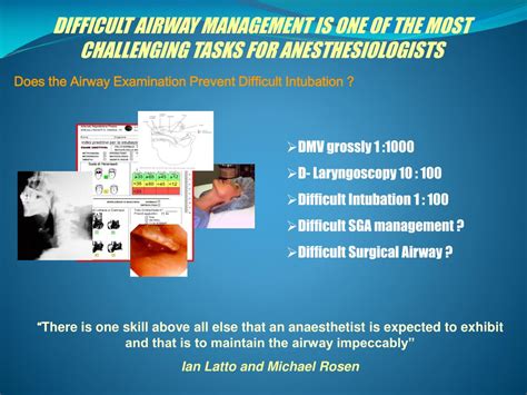 Ppt Anticipation Of The Difficult Airway The Preoperative Airway