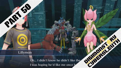 digimon story cyber sleuth ps4 playthrough with chaos part 50 lillymon youtube