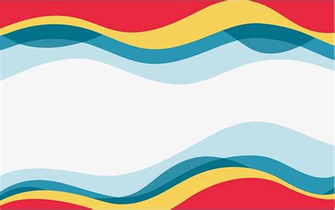 Colorful Wave Border Wave Vector Border Vector Vector Png PNG