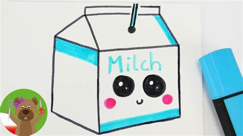 Nutella basteln niedliche zeichnungen kawaii zeichnungen und. DIY kartonik mleka w technice Kawaii | obrazek na kartkę ...
