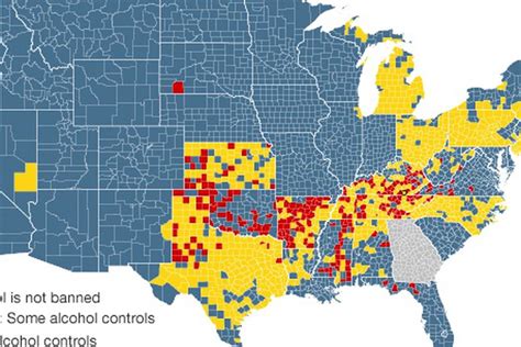 Heres A Map Of Where Prohibition Is Alive And Kicking Eater