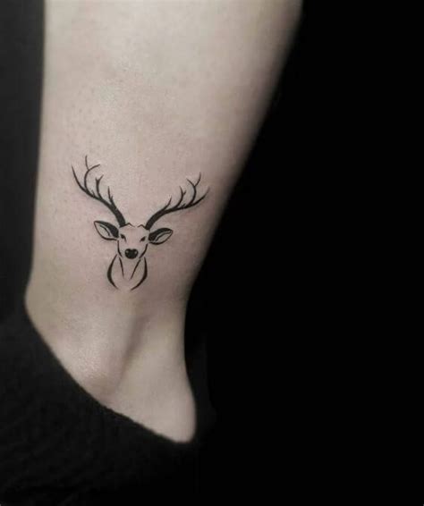 12 Small Deer Antler Tattoo Designs Petpress Knuckle Tattoos Head