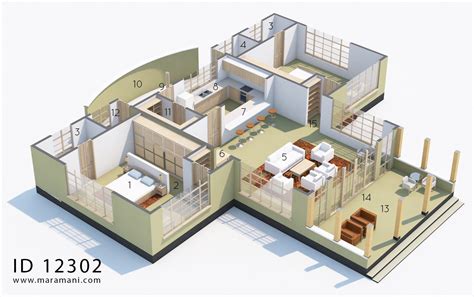 2 Bedroom House Plans Open Floor Plan Id 12302