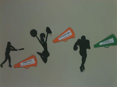 Sports Theme Vbs Sports Silhouettes From Black Paper Poster Board