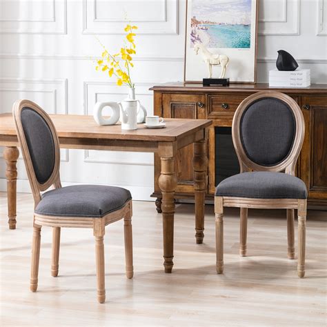 Btmway Set Of 2 Dining Chairs Modern French Upholstered Dining Chairs