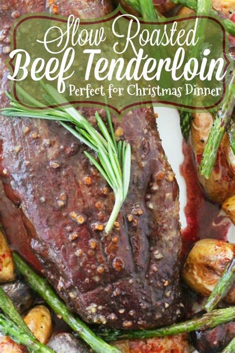 Try new ways of preparing beef with beef tenderloin recipes and more from the expert chefs at food network. This recipe shows you how to make a perfectly roasted beef tende… | Roast beef dinner, Slow ...