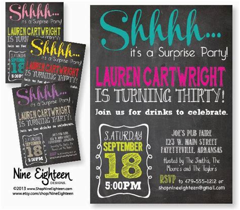 Surprise Birthday Party Invitations For Adults Birthdaybuzz