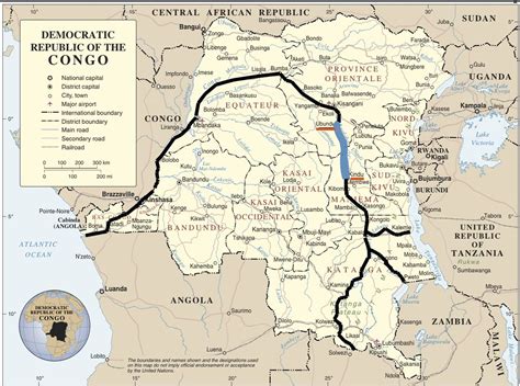 Congo River On Map Of Africa Map Of Africa