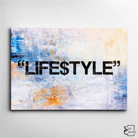 CREATIVE CANVAS ART Lifestyle Statement Painting | Etsy