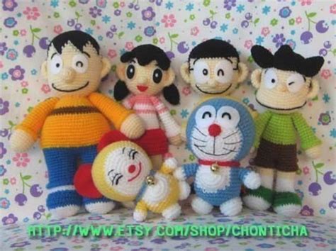 Doraemon And Friends Pdf Amigurumi Crochet Pattern Etsy