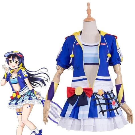 Love Live School Idol Project Sonoda Umi Tennis Boob Tube Tops Dress