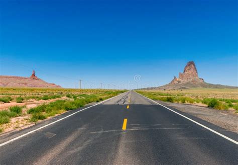Monument Valley Highway In Arizona Stock Image Image Of Formations