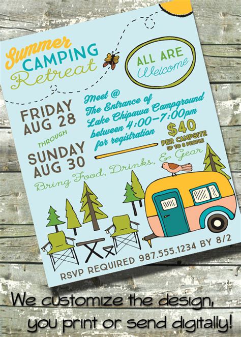 summer camp flyer template   documents   psd