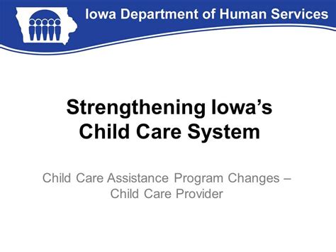 Child Care Assistance Program Changes Child Care Provider Youtube