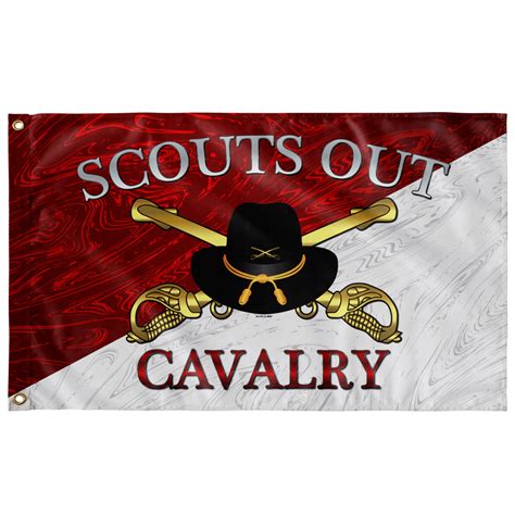 Stetson Scouts Out Cavalry Diagonal Flag