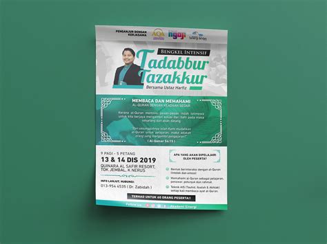 Poster Bengkel Intensif Tadabbur Tazakkur On Behance