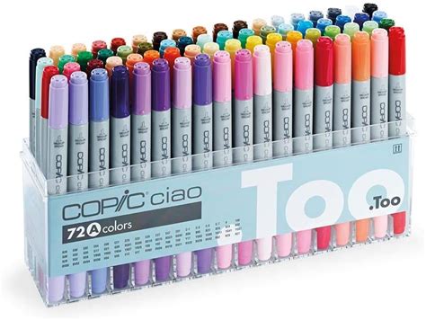 Copic Premium Artist Markers 72 Color Set A Intermediate Level Ebay