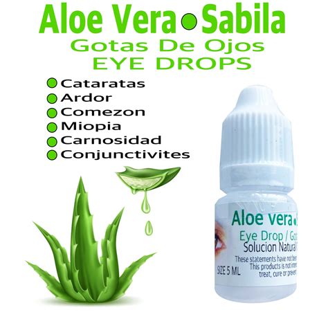 Sabila Gotas De Ojo Eye Drops Aloe Vera Casa Botanica Etsy