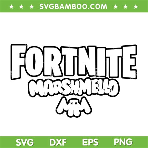 Fortnite Marshmello SVG, Marshmello Fortnite Extended