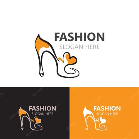 Premium Vector Fashion Shoes High Woman Logo Design Corporate Lady