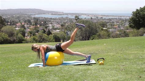 Stability Ball Legs Workout Youtube