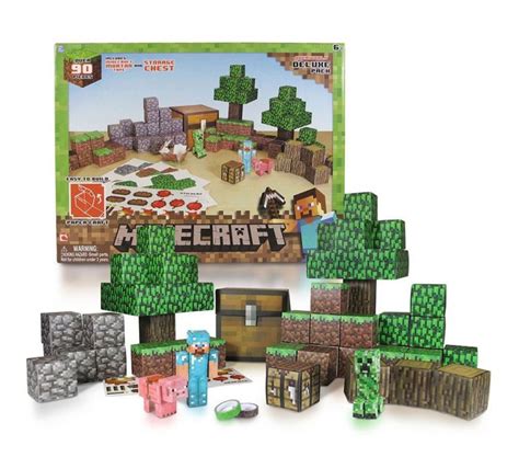 Minecraft Papercraft Overworld Set Overworld Deluxe Set Printable