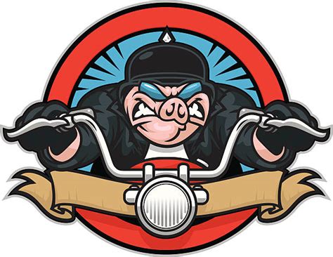 Pig On A Motorcycle Illustrations Royalty Free Vector Graphics And Clip