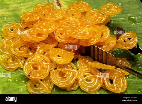 Hma79228 Indian Sweet Dish Jalebi Made By Frying Lentil Dough And
