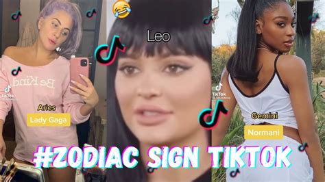 Zodiac Sign Tik Tok Compilation Youtube