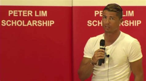 Cristiano Ronaldo Visits Crest Secondary School 2013 Youtube