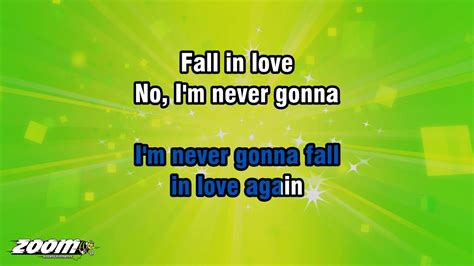 Tom Jones Ill Never Fall In Love Again Karaoke Version From Zoom