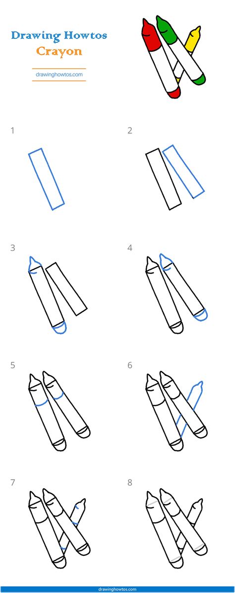 How To Draw Crayons Step By Step Easy Drawing Guides Drawing Howtos