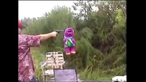 Barney Shot In Head By Mad Guy Youtube