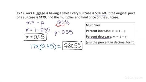 How To Find The Multiplier For A Final Amount After A Percentage