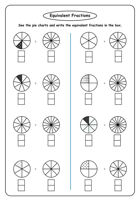 Equivalent Fractions Printable