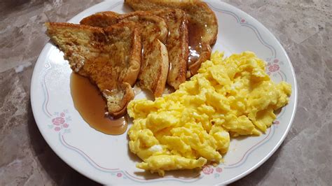 French Toast And Scrambled Eggs