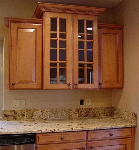 Crown molding can enhance the decor of any room in your home. Add crown molding to kitchen cabinets - Kitchen Clan