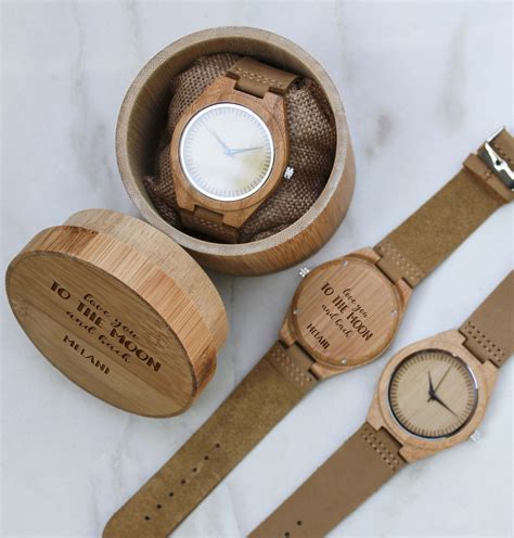 Personalized Wooden Men S Watch Engraved Watch For Men Wood Watch