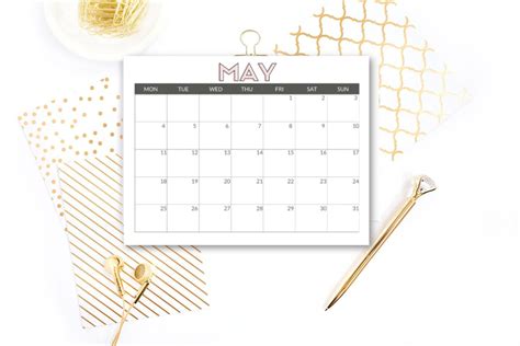 Free Printable May Calendars For 2020