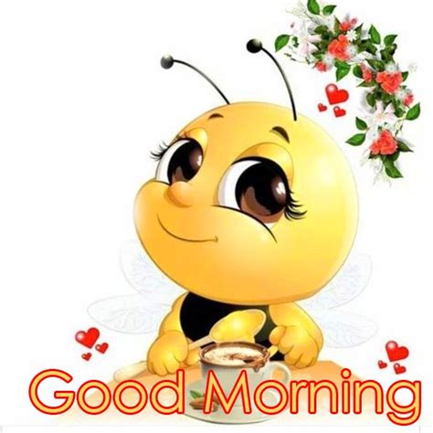 Cartoon Animated Bee Good Morning Wallpaper Cute Morning Quotes Cute