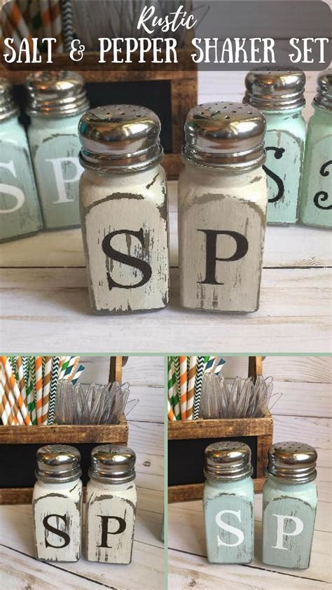 They all seem to do this. Adorable! These rustic salt and pepper shakers are perfect ...