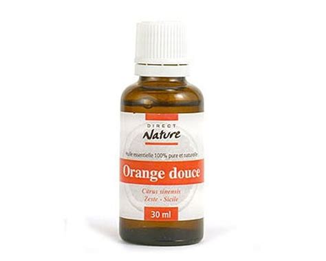Huile Essentielle Orange Douce Citrus Sinensis 30ml Direct Nature