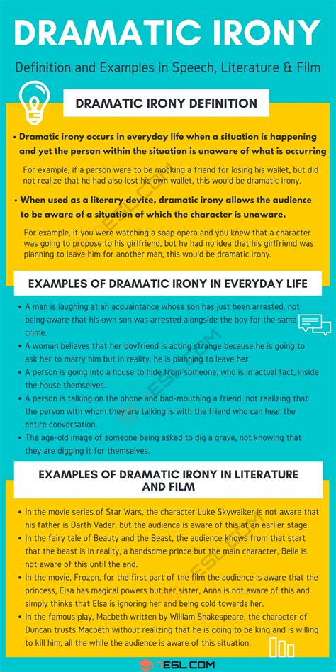 ⚡ Dramatic Irony Examples In Literature 35 Dramatic Irony Examples
